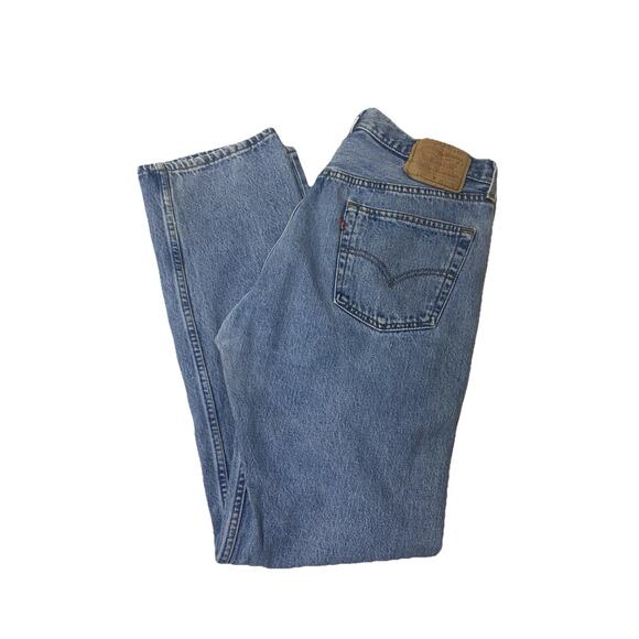 Vintage Levi’s 501 Button Fly Denim Jeans Size 33/31 Made In The USA - Picture 1 of 7